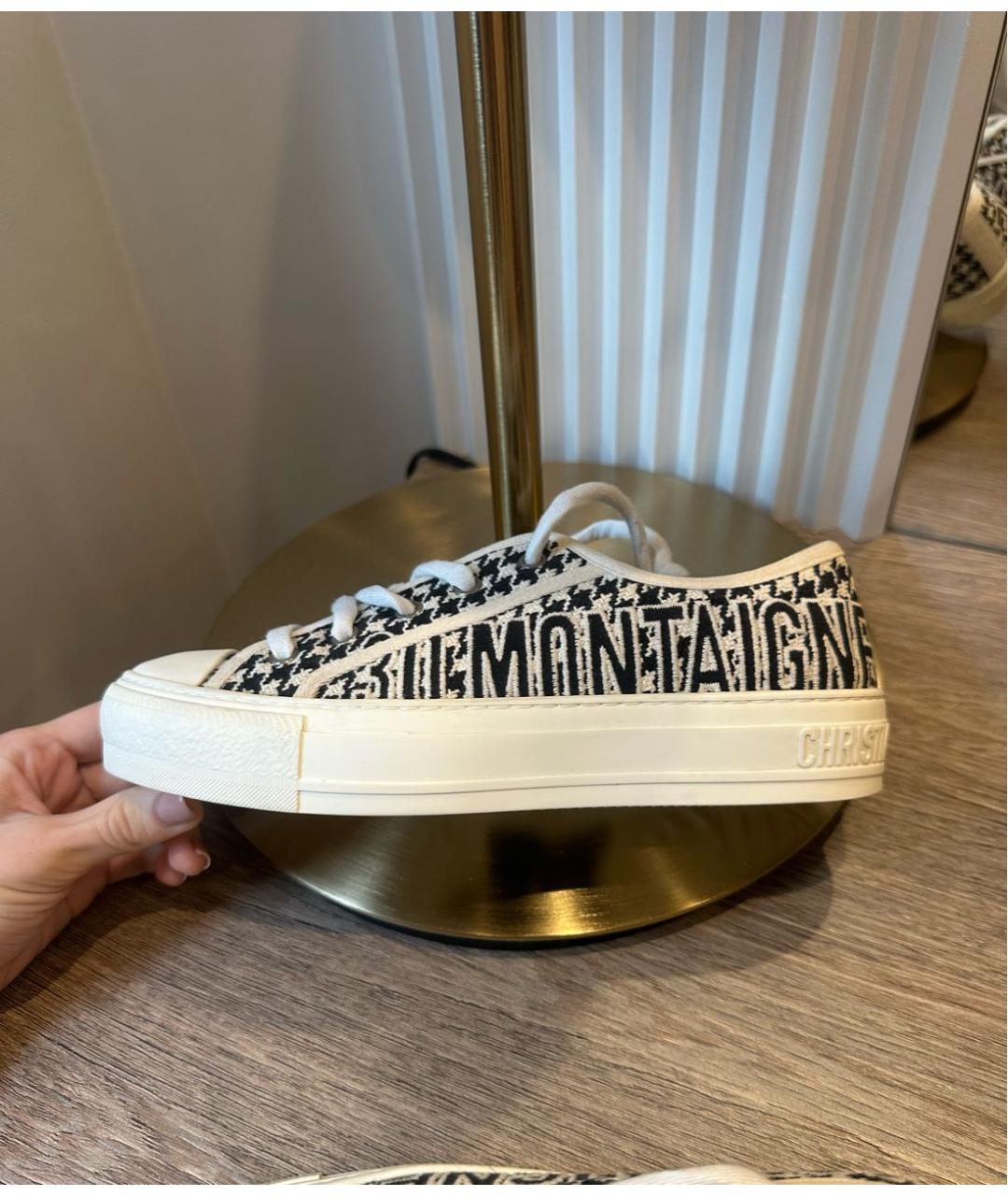 CHRISTIAN DIOR Мульти текстильные кеды, фото 9