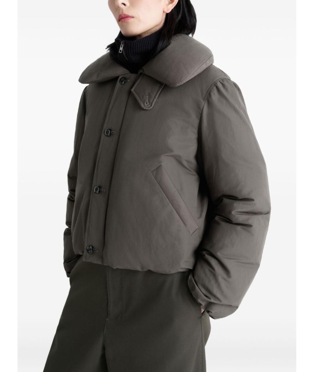 LEMAIRE Коричневая полиэстеровая куртка, фото 4