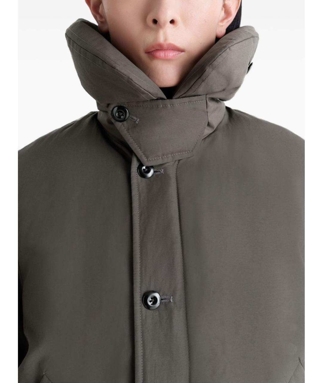 LEMAIRE Коричневая полиэстеровая куртка, фото 5