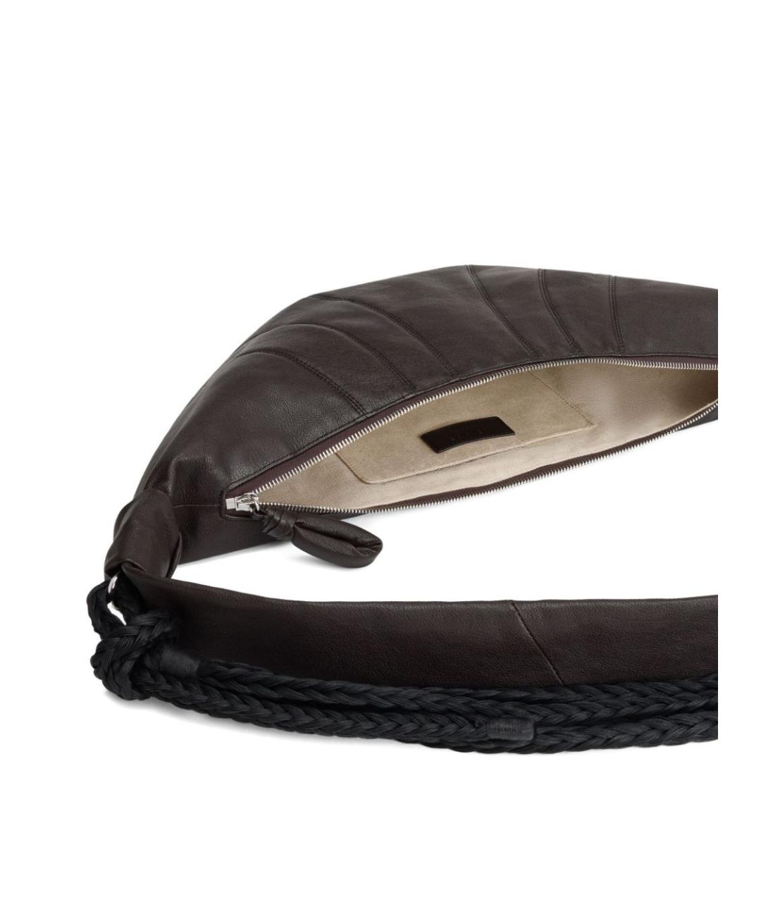 LEMAIRE Коричневая кожаная сумка через плечо, фото 4