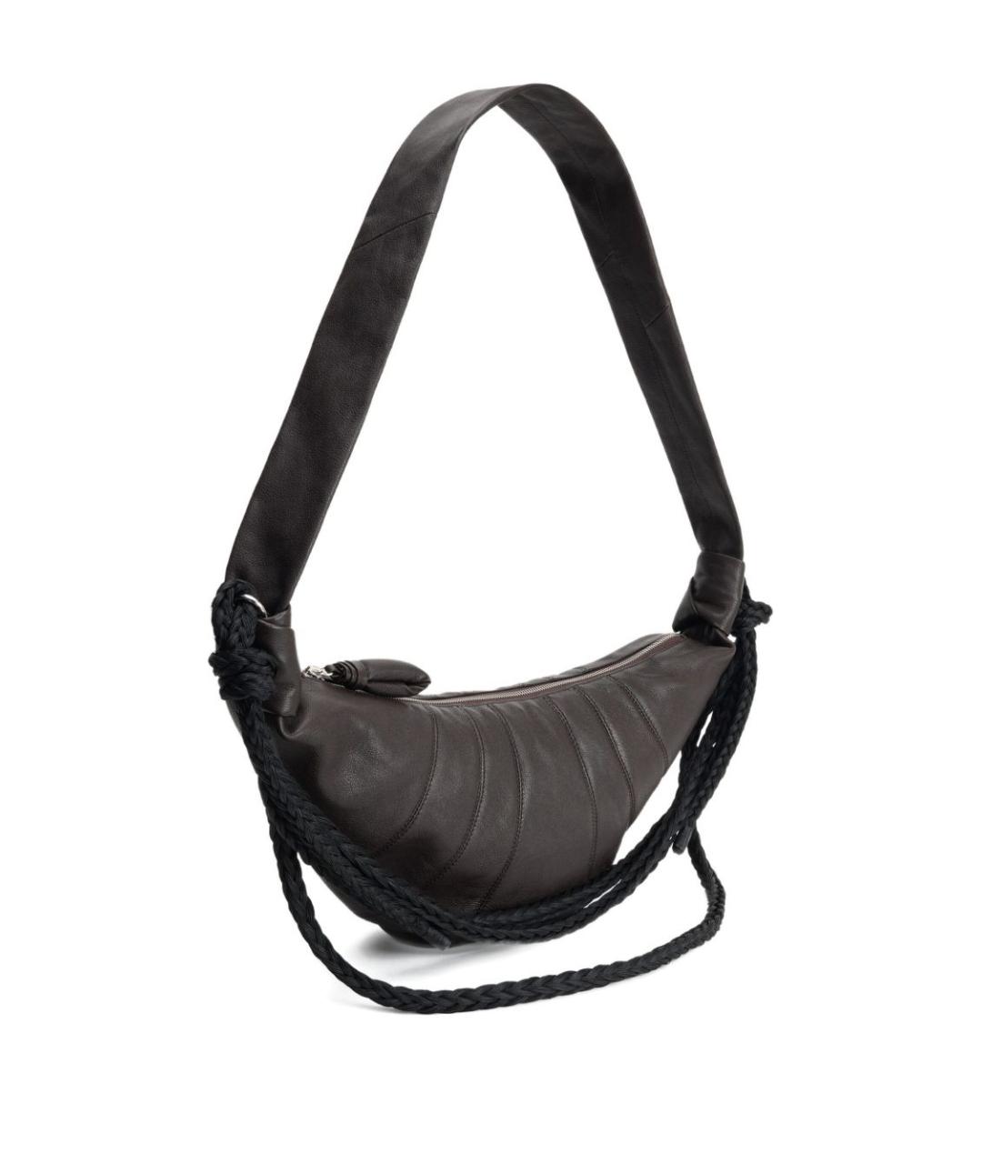 LEMAIRE Коричневая кожаная сумка через плечо, фото 3