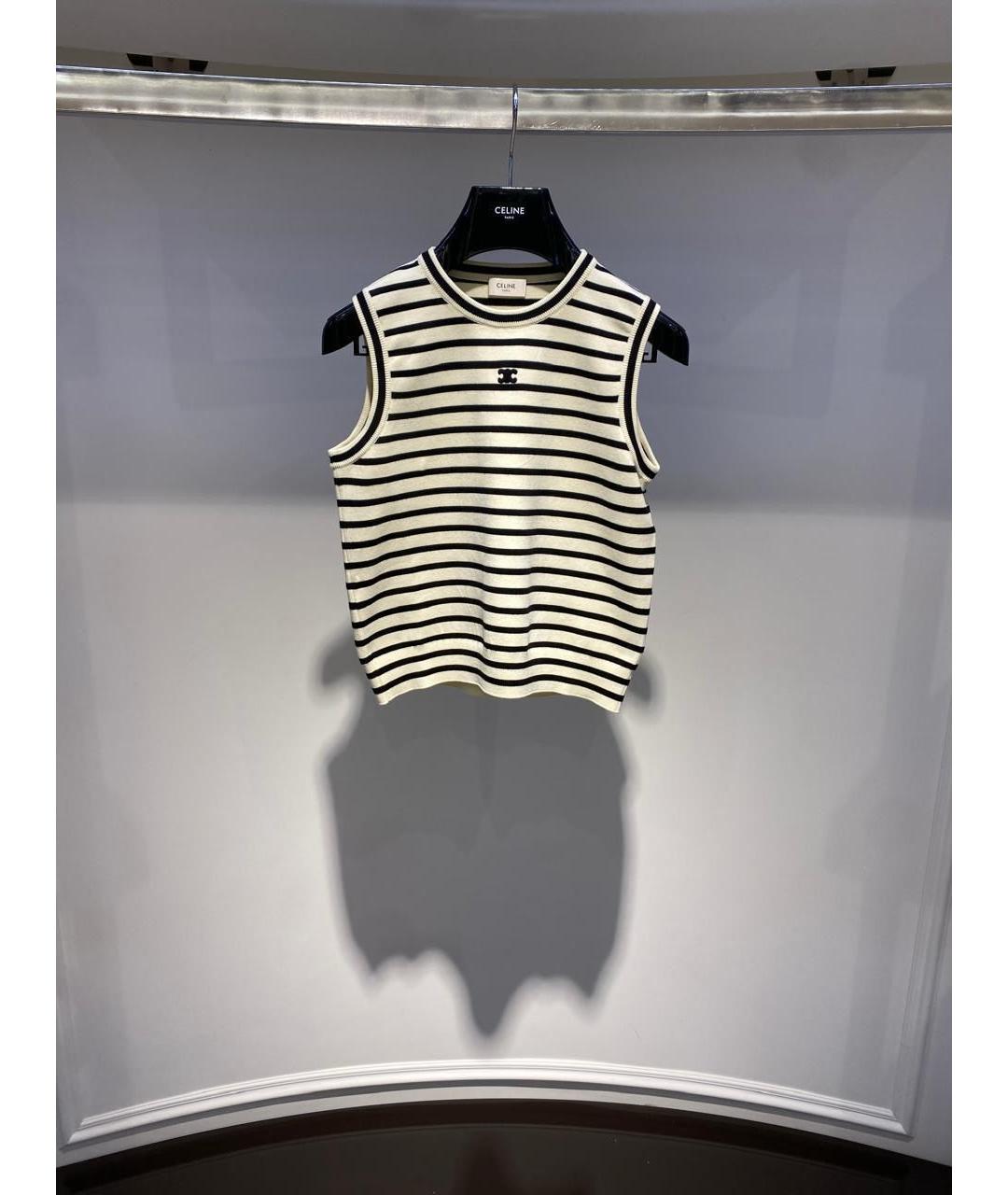 CELINE Мульти шерстяная майка, фото 2