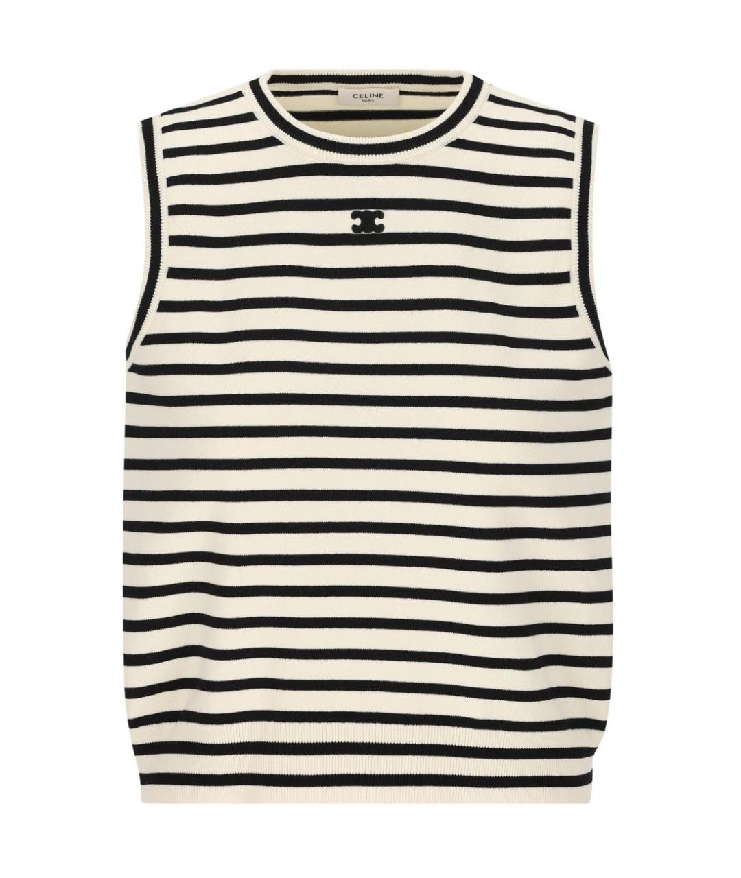 CELINE Мульти шерстяная майка, фото 1
