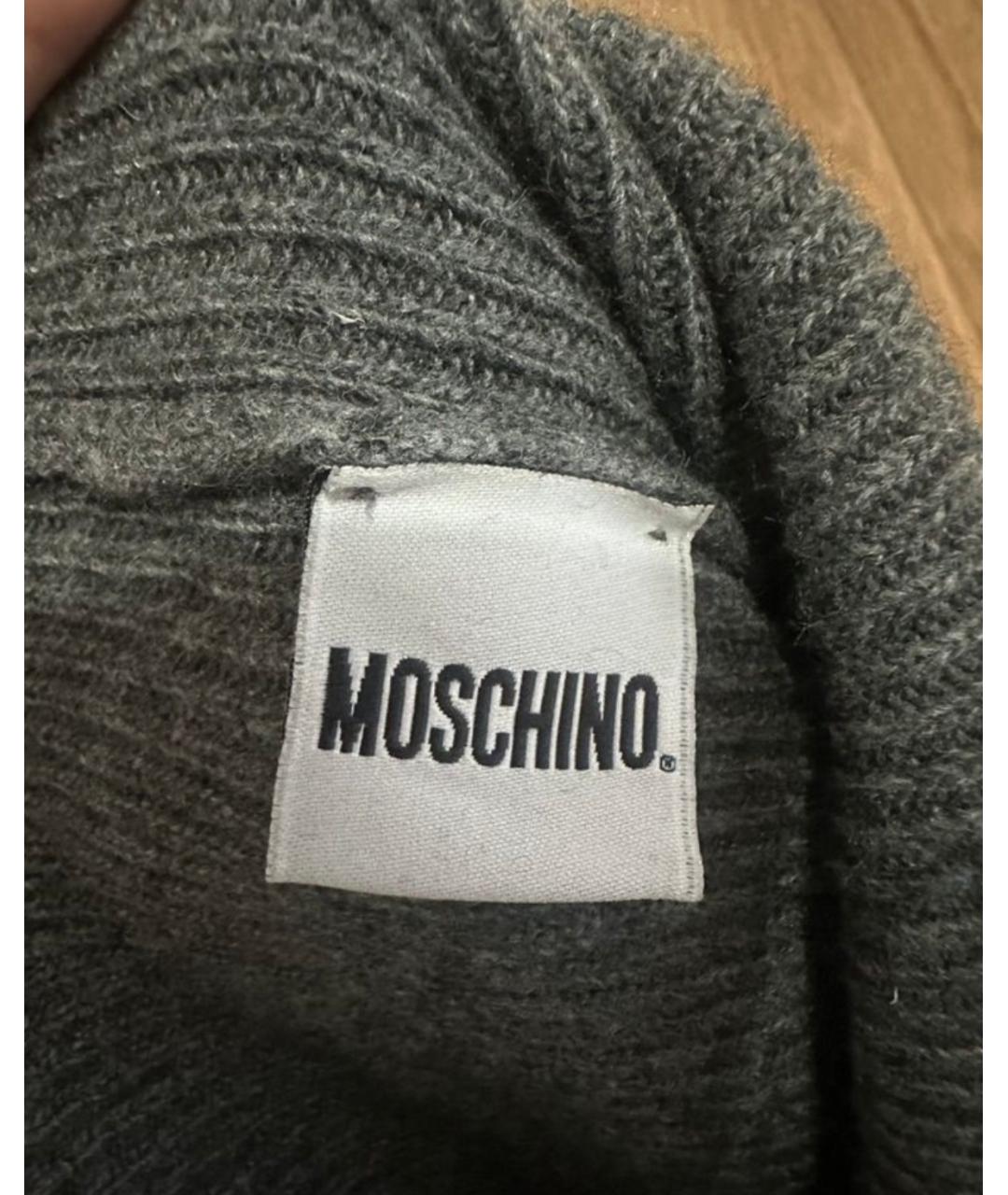 MOSCHINO Серый капюшон, фото 4