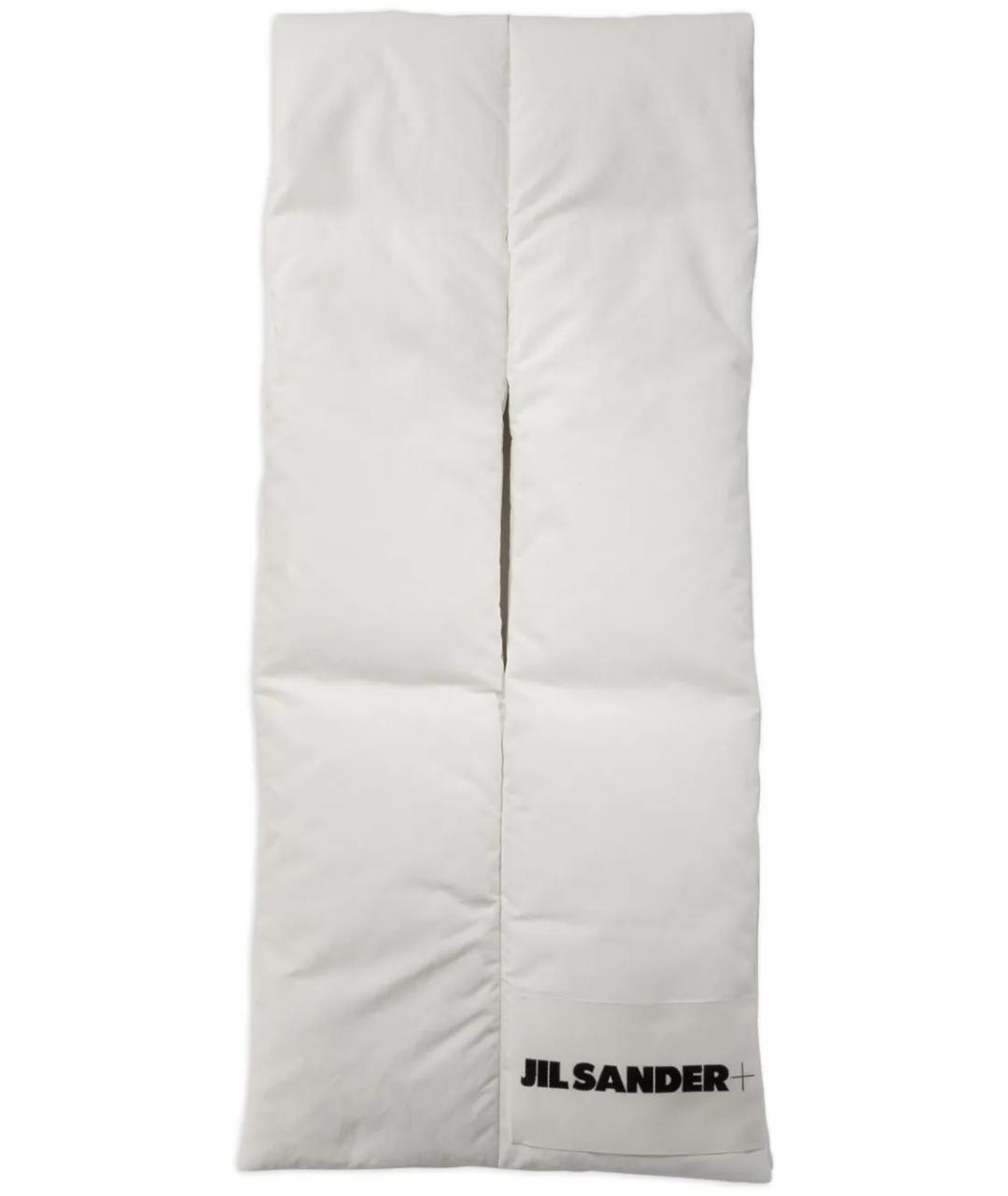 JIL SANDER Белый шарф, фото 1