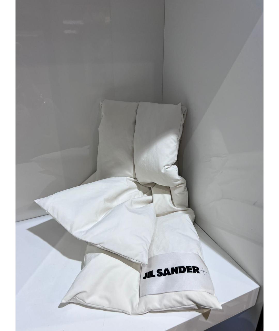 JIL SANDER Белый шарф, фото 2