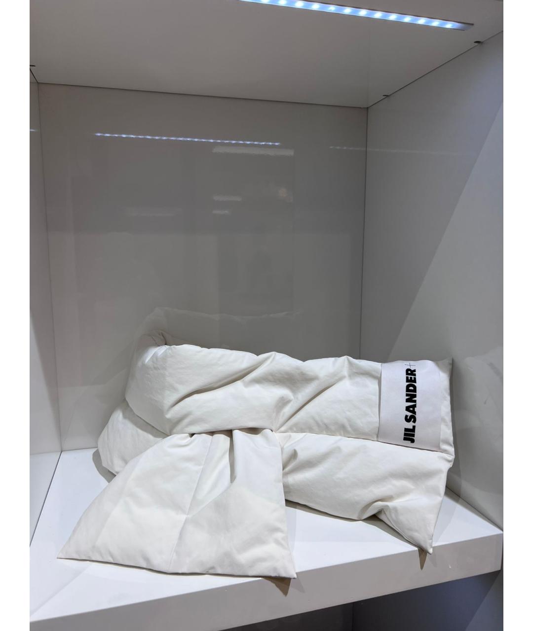 JIL SANDER Белый шарф, фото 3