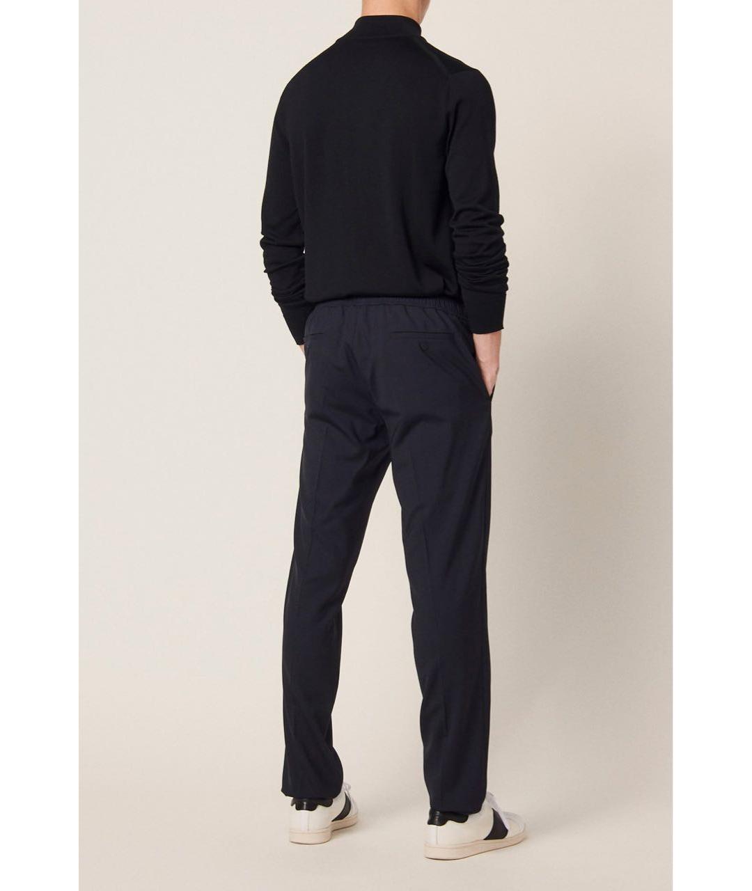 SANDRO Темно-синие повседневные брюки, фото 2
