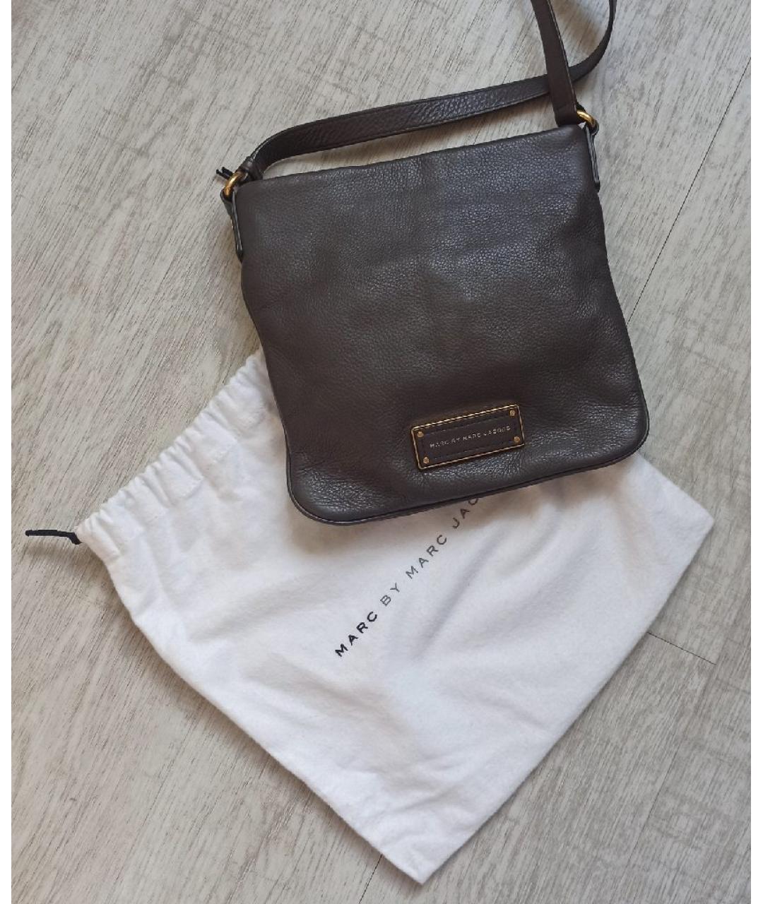 MARC BY MARC JACOBS Бежевая кожаная сумка через плечо, фото 5