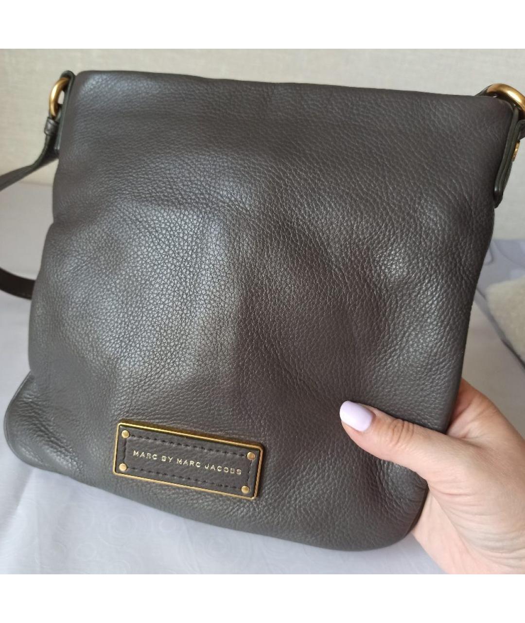 MARC BY MARC JACOBS Бежевая кожаная сумка через плечо, фото 8