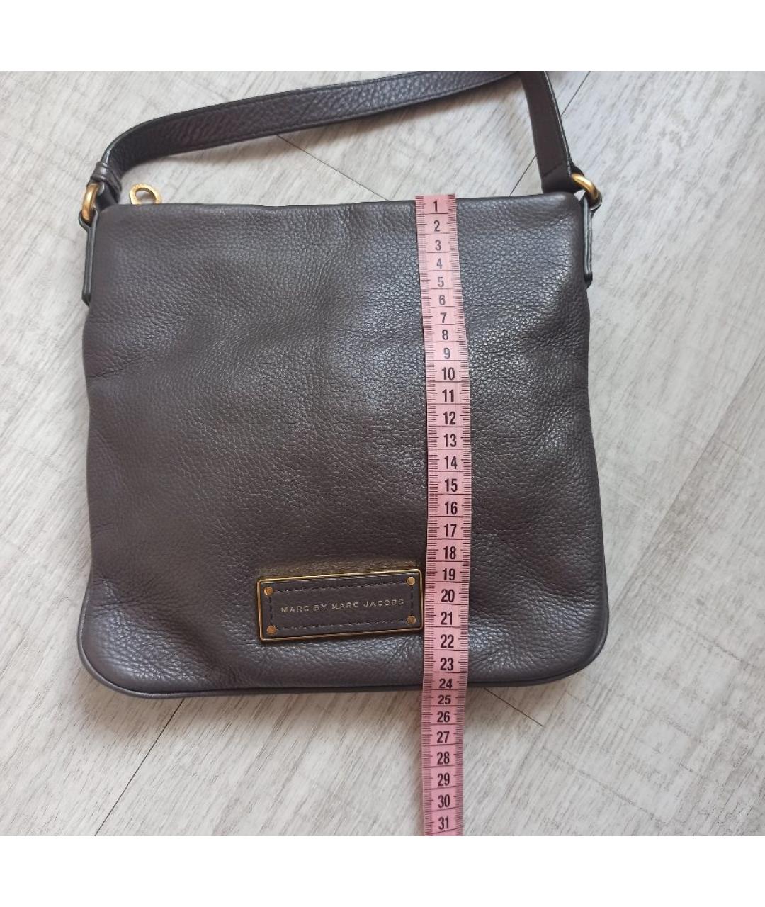 MARC BY MARC JACOBS Бежевая кожаная сумка через плечо, фото 7