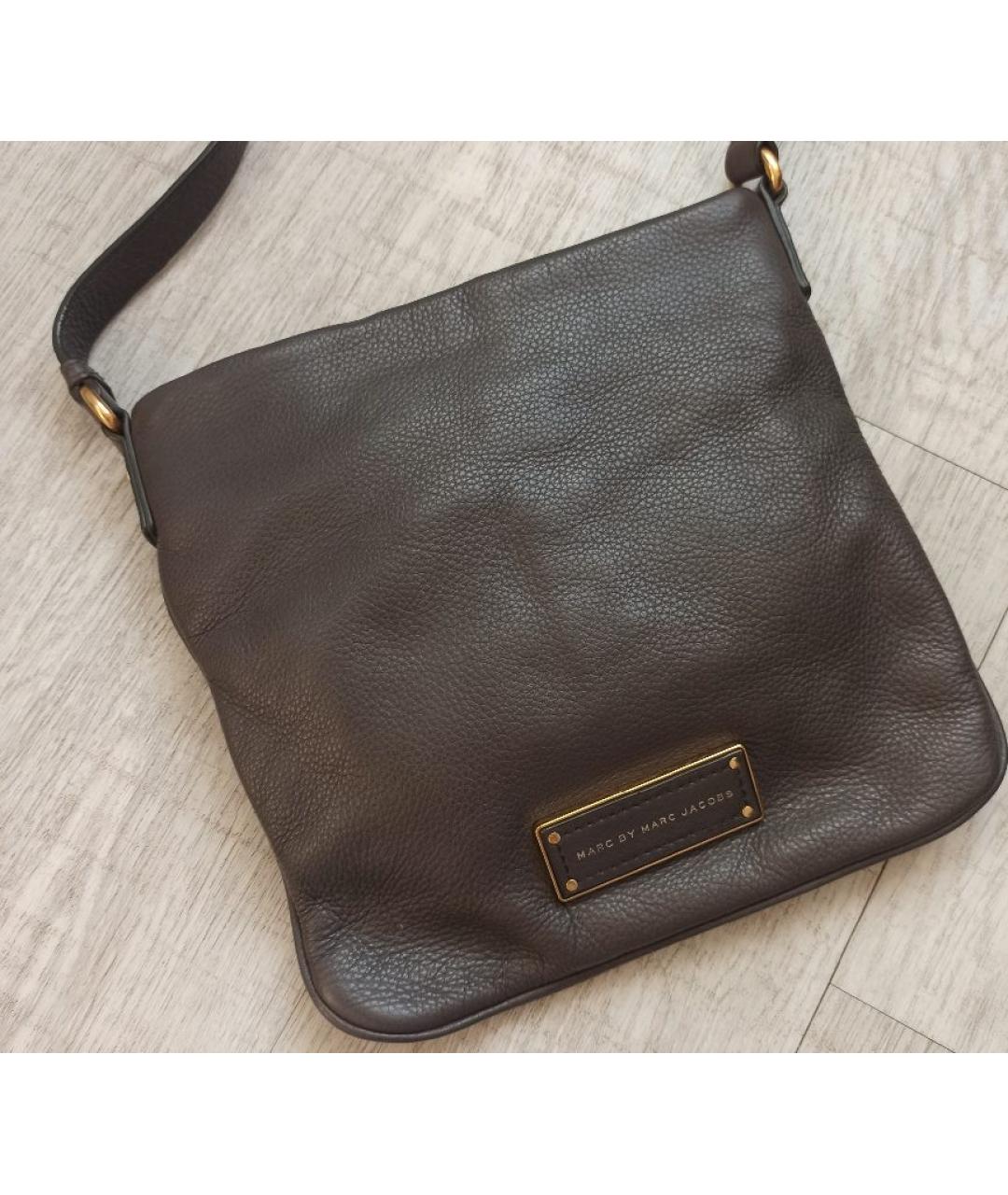 MARC BY MARC JACOBS Бежевая кожаная сумка через плечо, фото 10