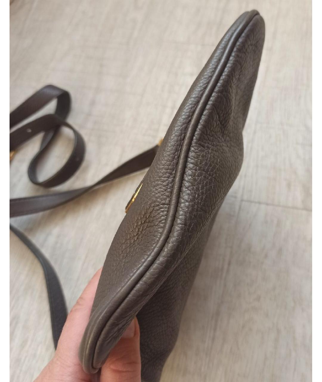 MARC BY MARC JACOBS Бежевая кожаная сумка через плечо, фото 9