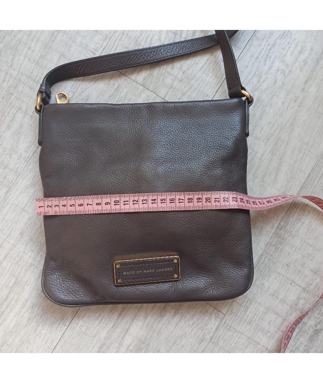 MARC BY MARC JACOBS Бежевая кожаная сумка через плечо, фото 6