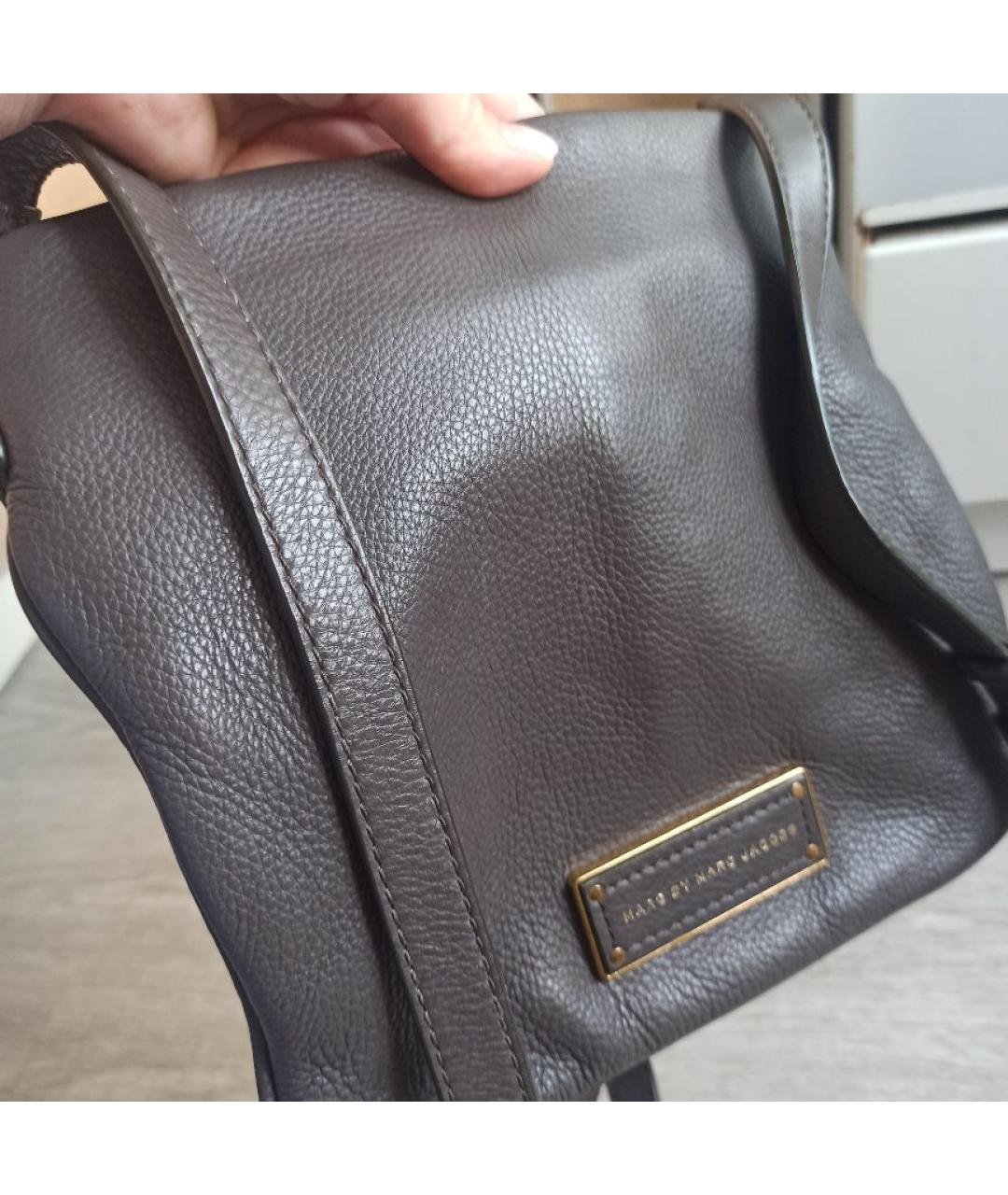 MARC BY MARC JACOBS Бежевая кожаная сумка через плечо, фото 8