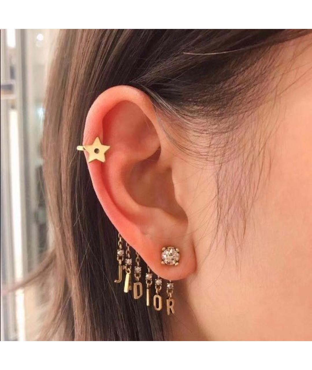 CHRISTIAN DIOR Золотые серьги, фото 4