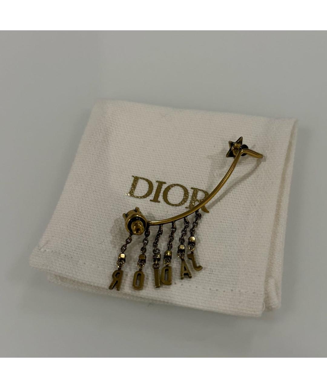 CHRISTIAN DIOR Золотые серьги, фото 3