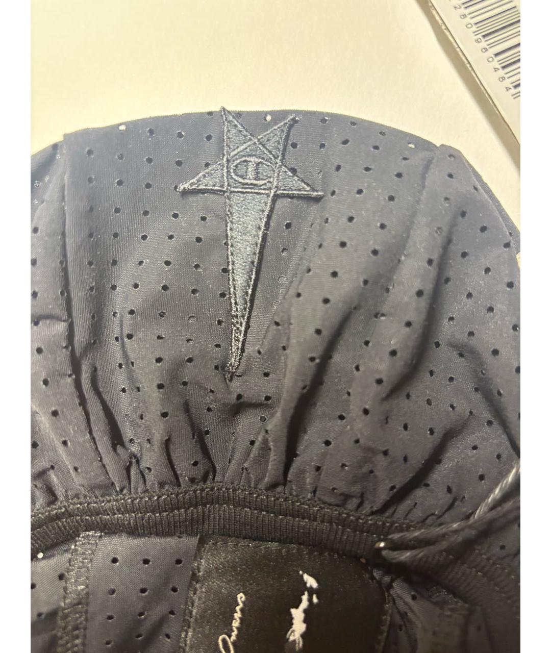 RICK OWENS Черная синтетическая шапка, фото 2