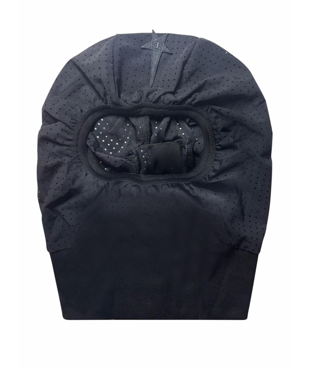 RICK OWENS Черная синтетическая шапка, фото 1