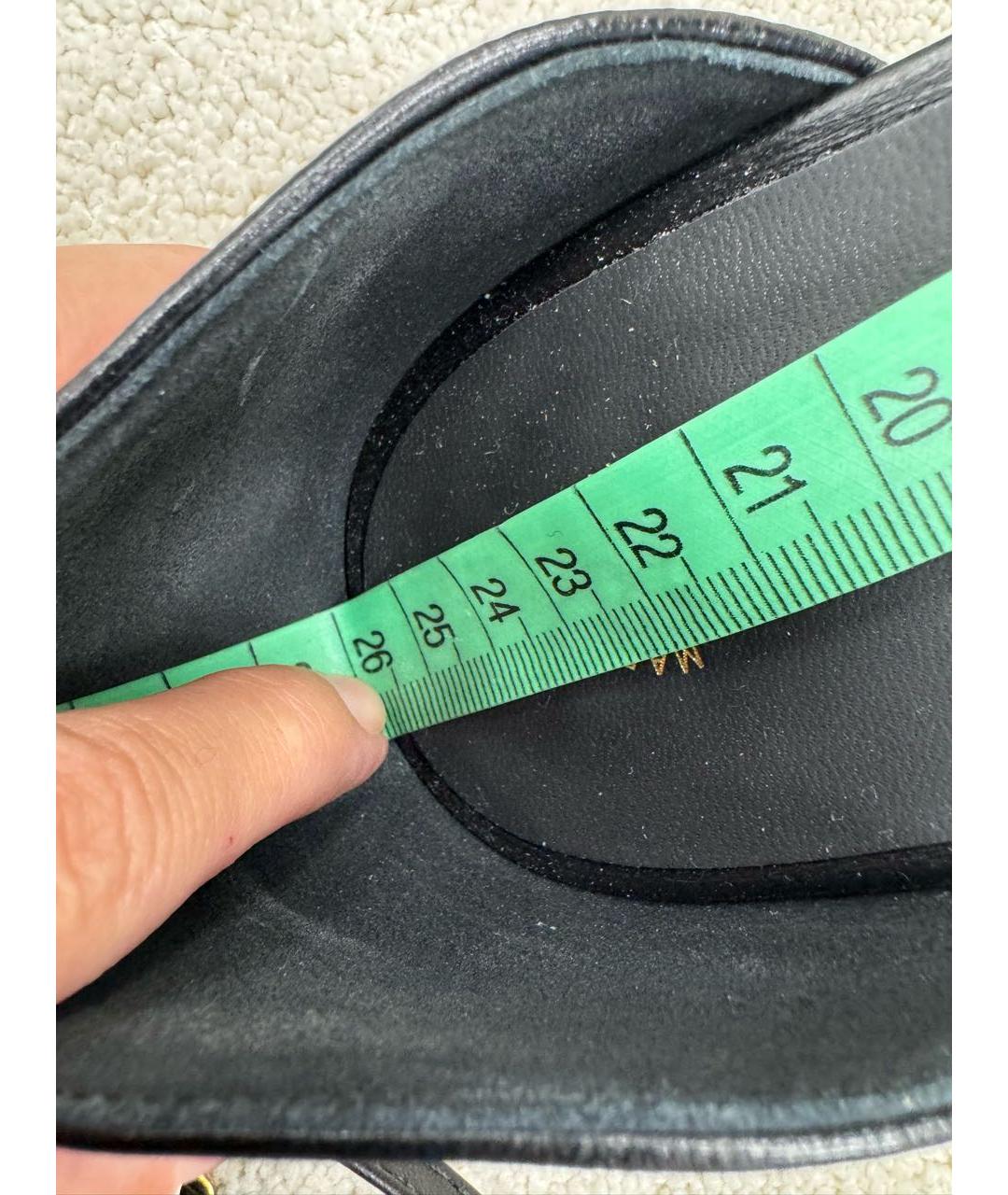 CHANEL Черные кожаные туфли, фото 6