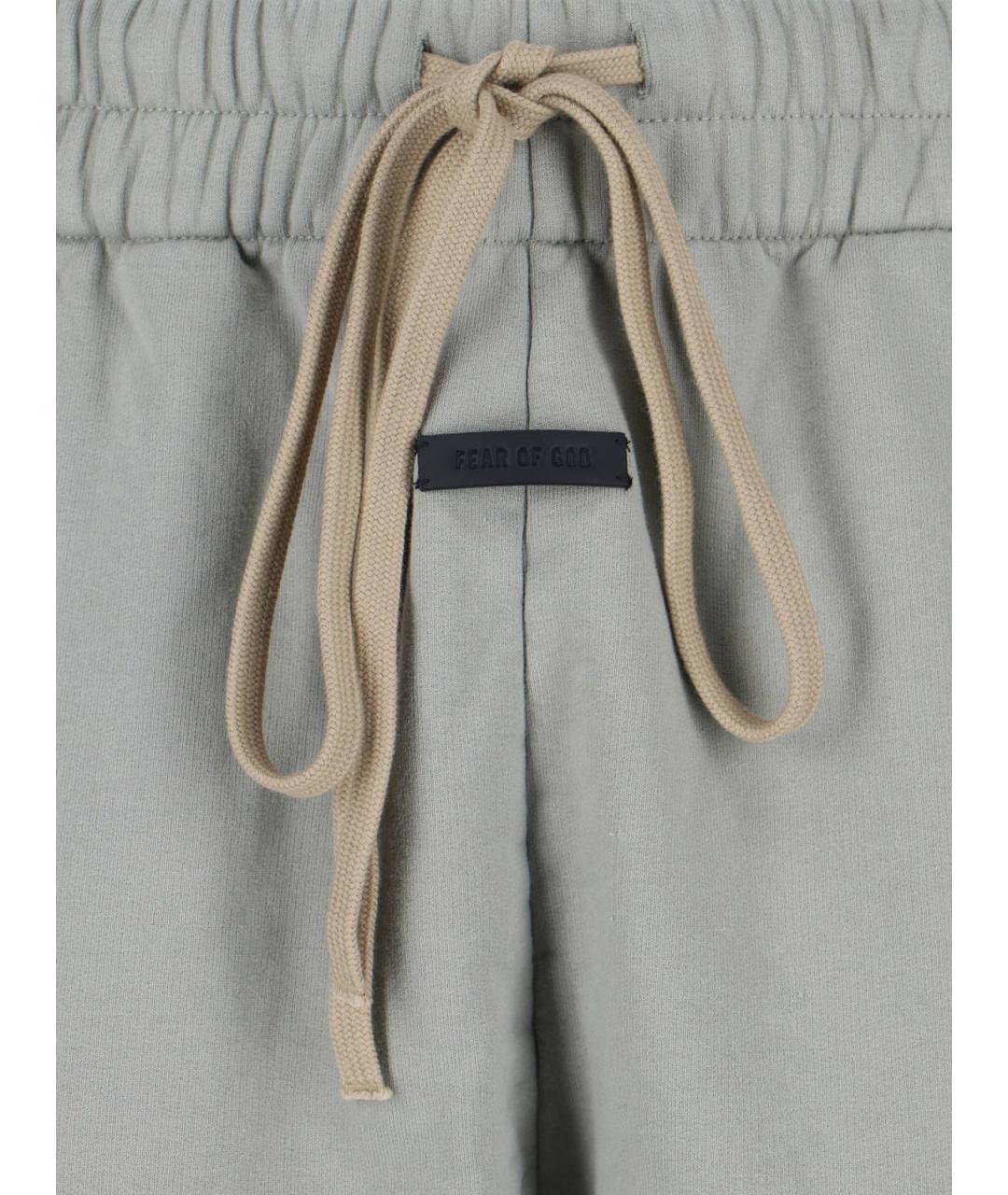 FEAR OF GOD Серые хлопковые повседневные брюки, фото 4