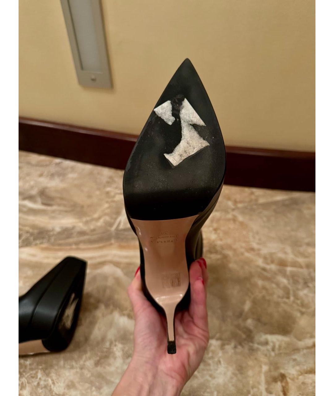 LE SILLA Черные кожаные ботильоны, фото 4