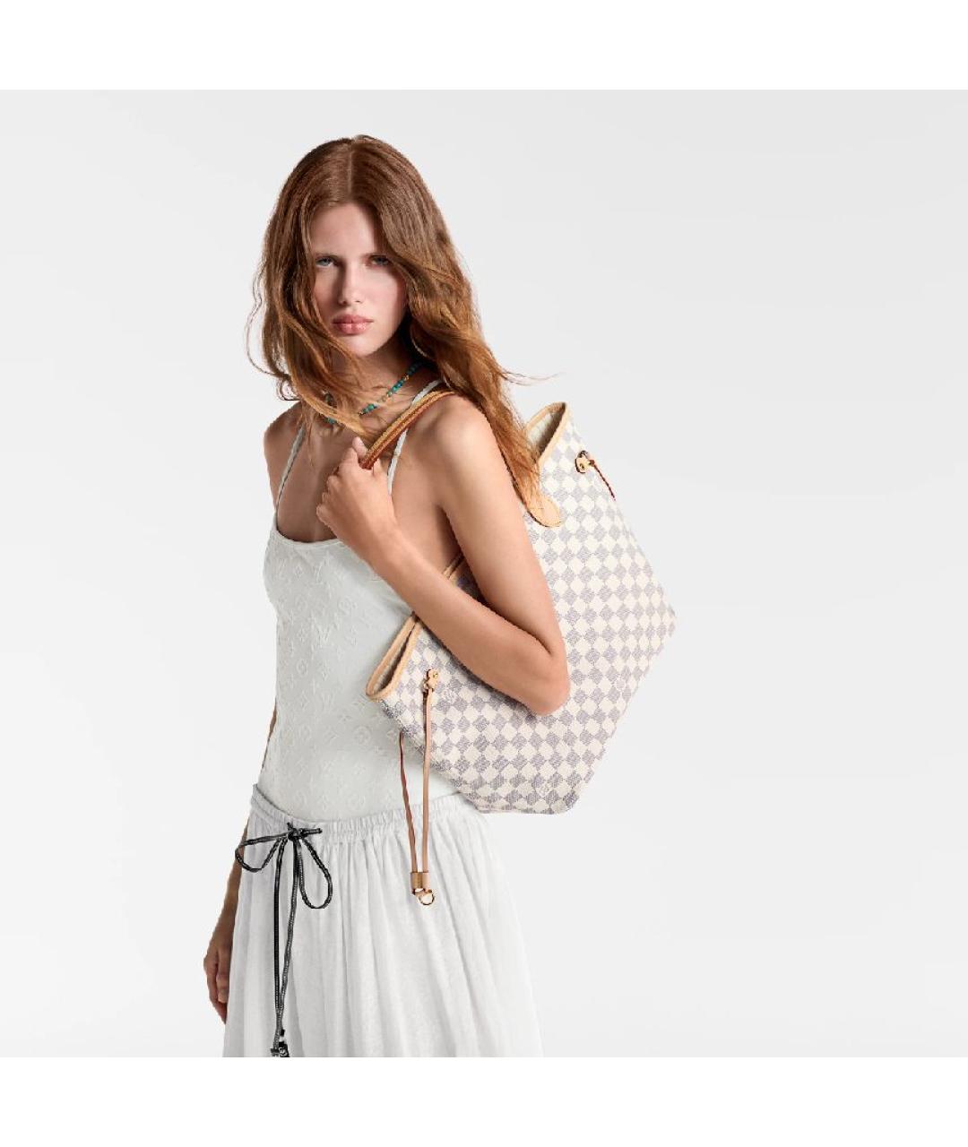 LOUIS VUITTON Бежевая сумка тоут, фото 4