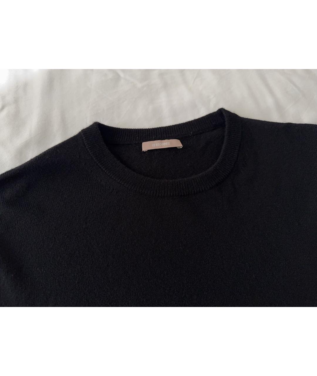 12 STOREEZ Черный шерстяной джемпер / свитер, фото 2
