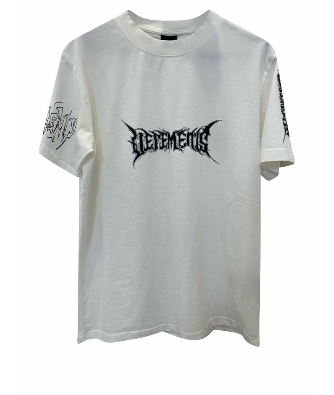 VETEMENTS Белая хлопковая футболка, фото 1