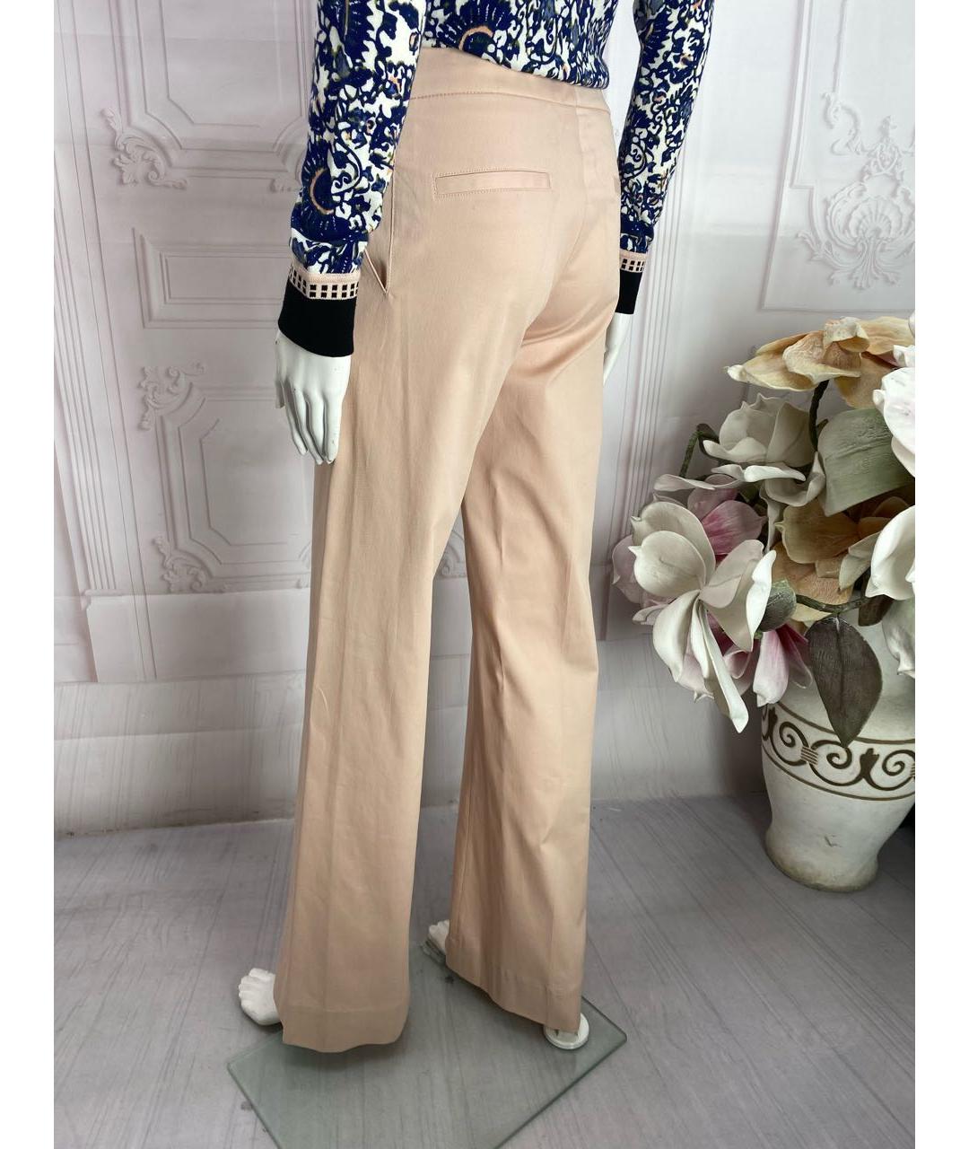 JO NO FUI Розовые хлопковые прямые брюки, фото 8