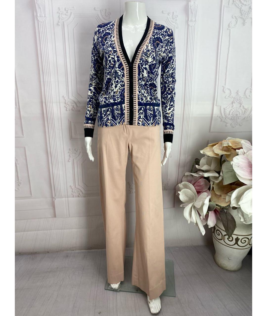 JO NO FUI Розовые хлопковые прямые брюки, фото 7