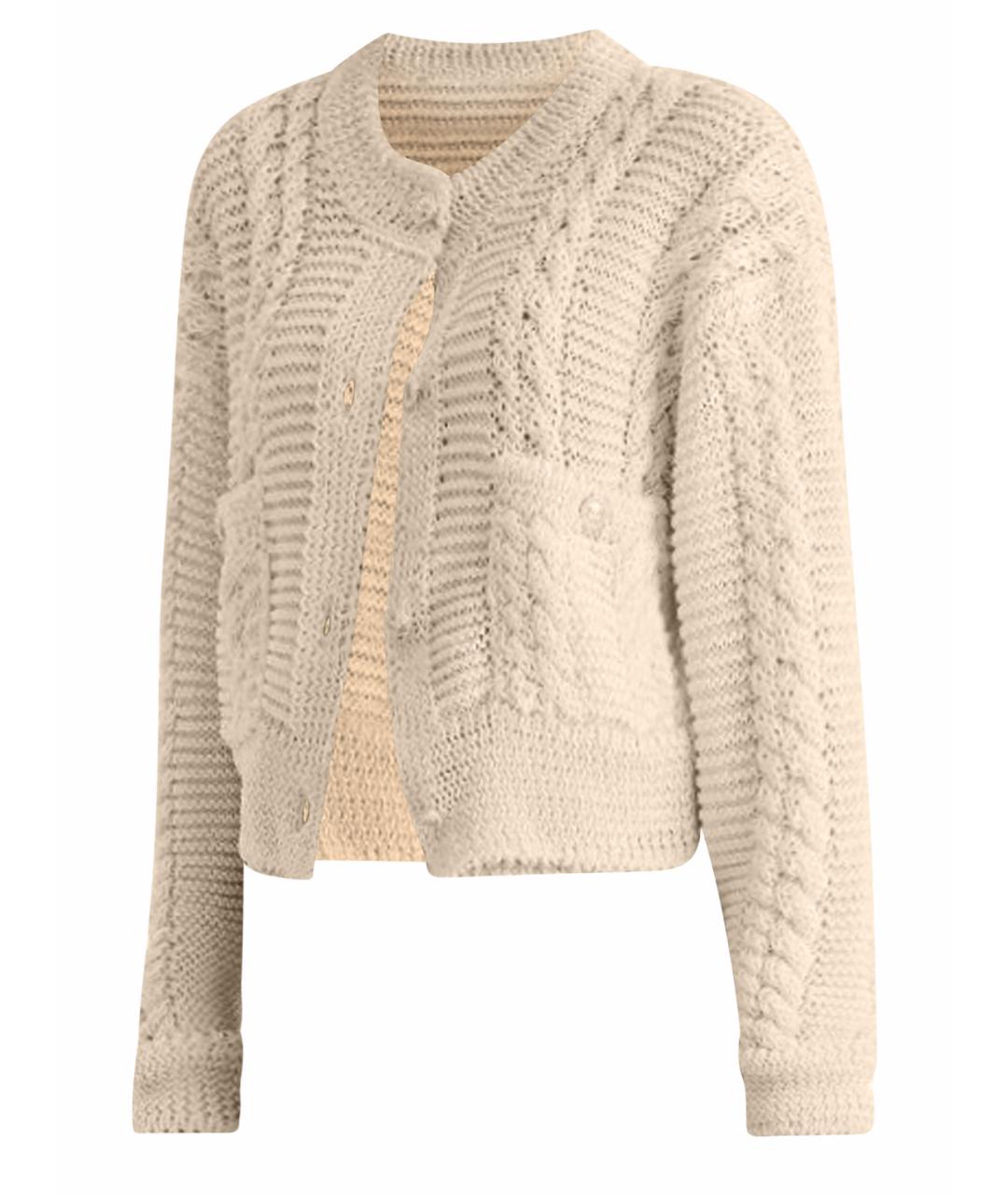 CHANEL Бежевый шелковый кардиган, фото 1