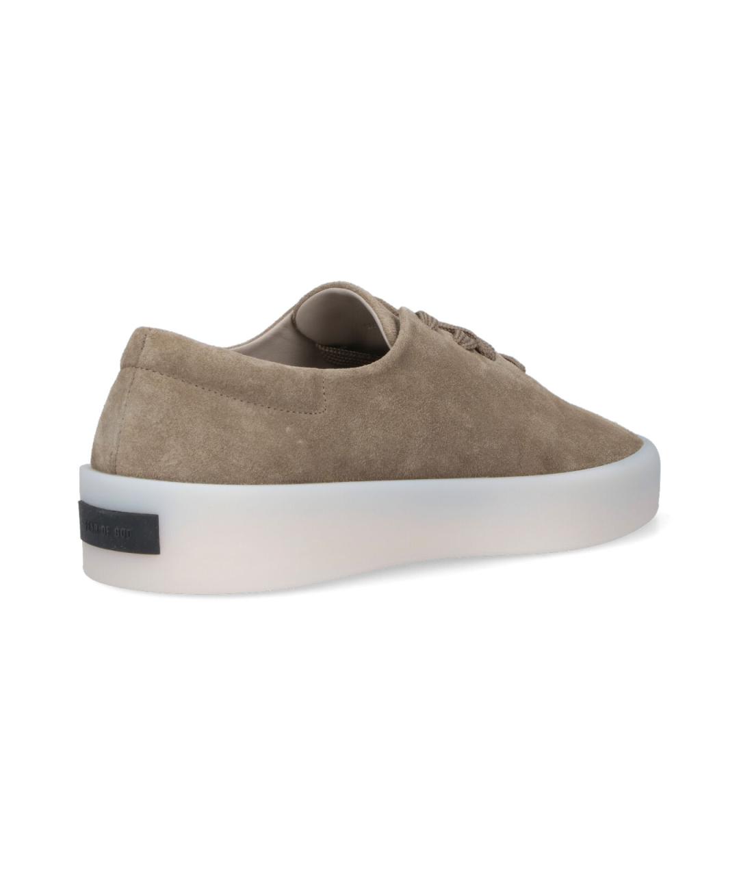 FEAR OF GOD Серые замшевые низкие кроссовки / кеды, фото 4