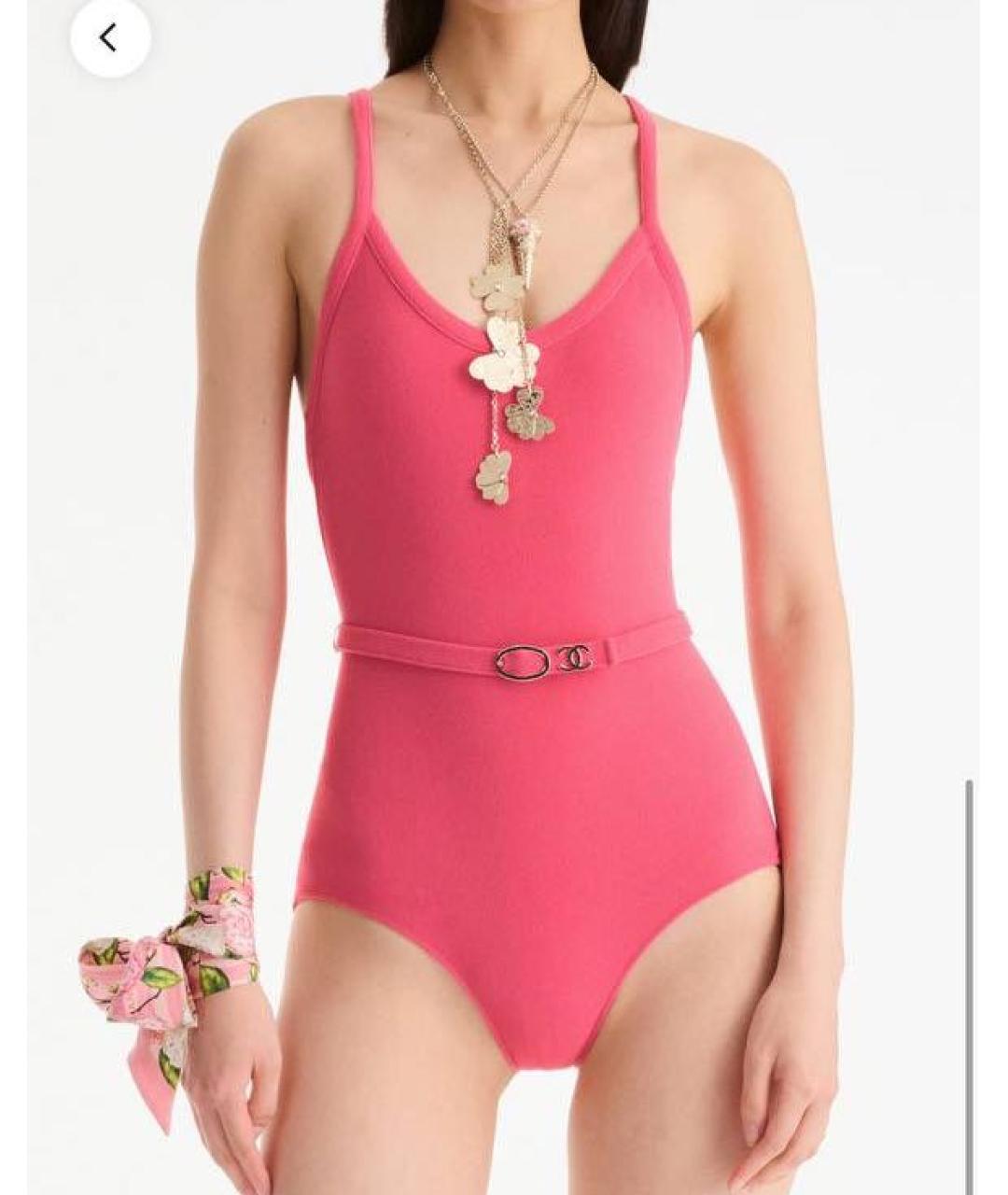 CHANEL Розовый купальник, фото 3