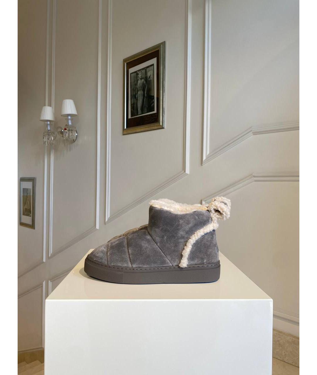 INUIKII Серые нубуковые ботинки, фото 3