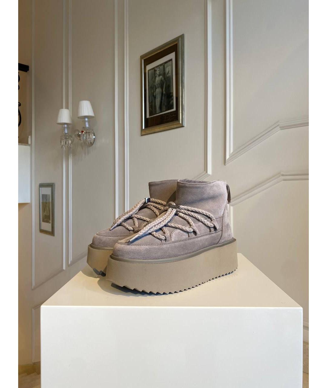 INUIKII Серые нубуковые ботинки, фото 2