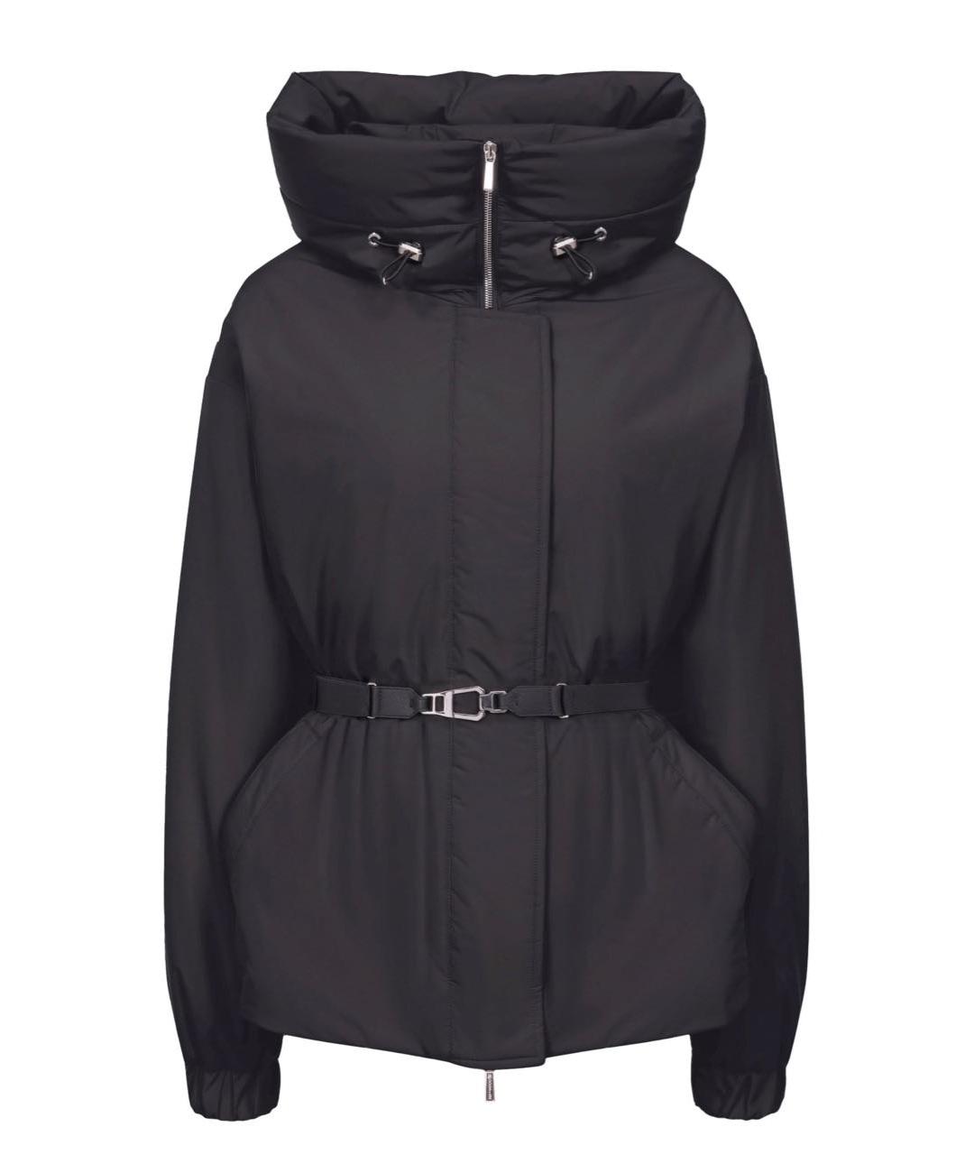 MOORER Черная полиамидовая куртка, фото 1