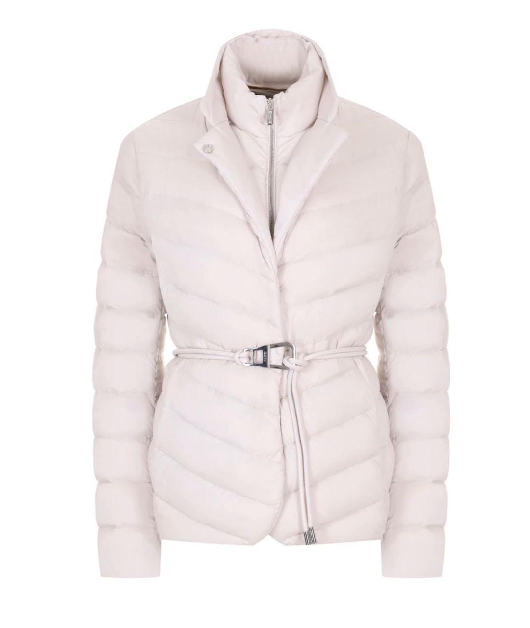 MOORER Белая полиамидовая куртка, фото 1