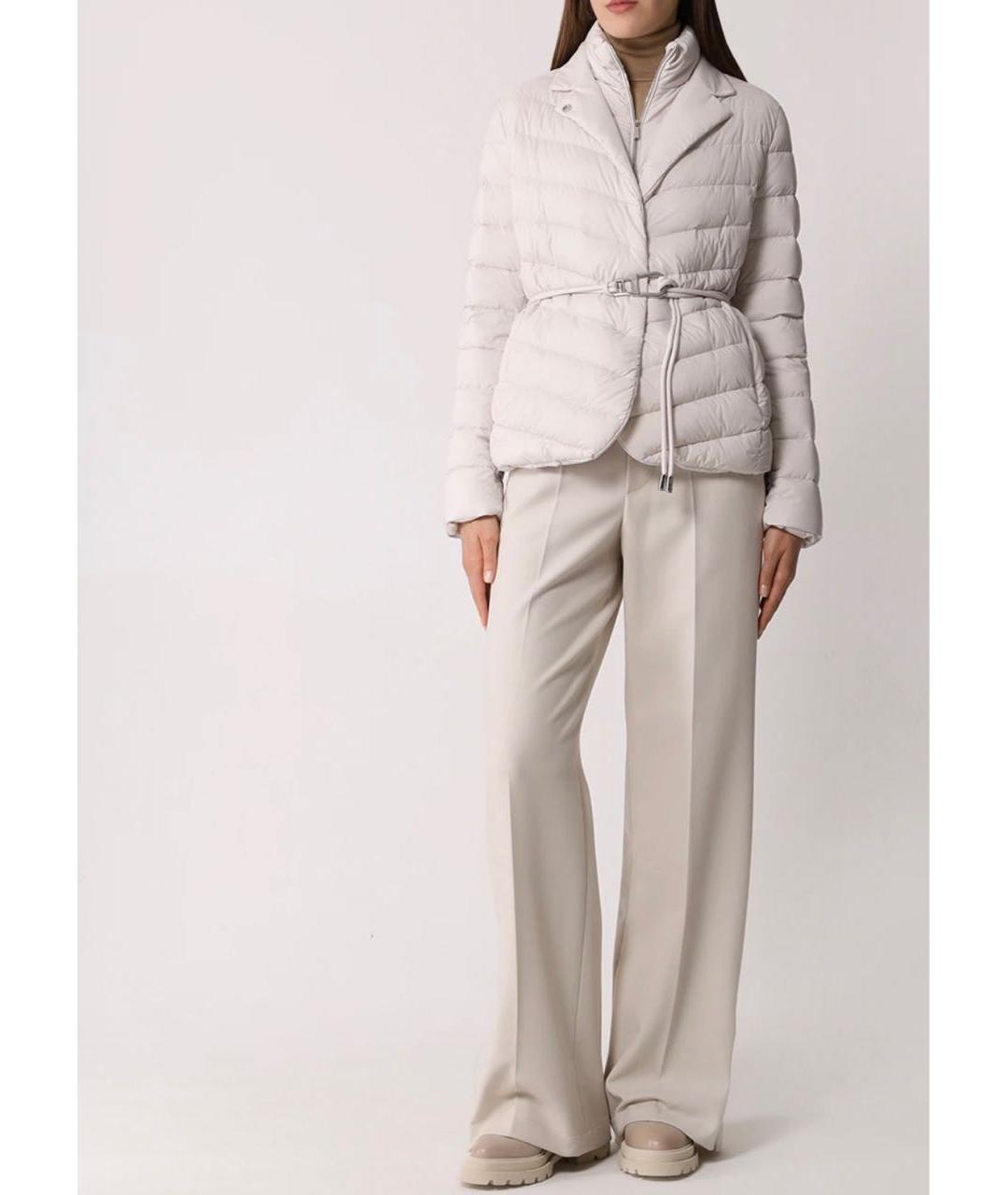 MOORER Белая полиамидовая куртка, фото 2