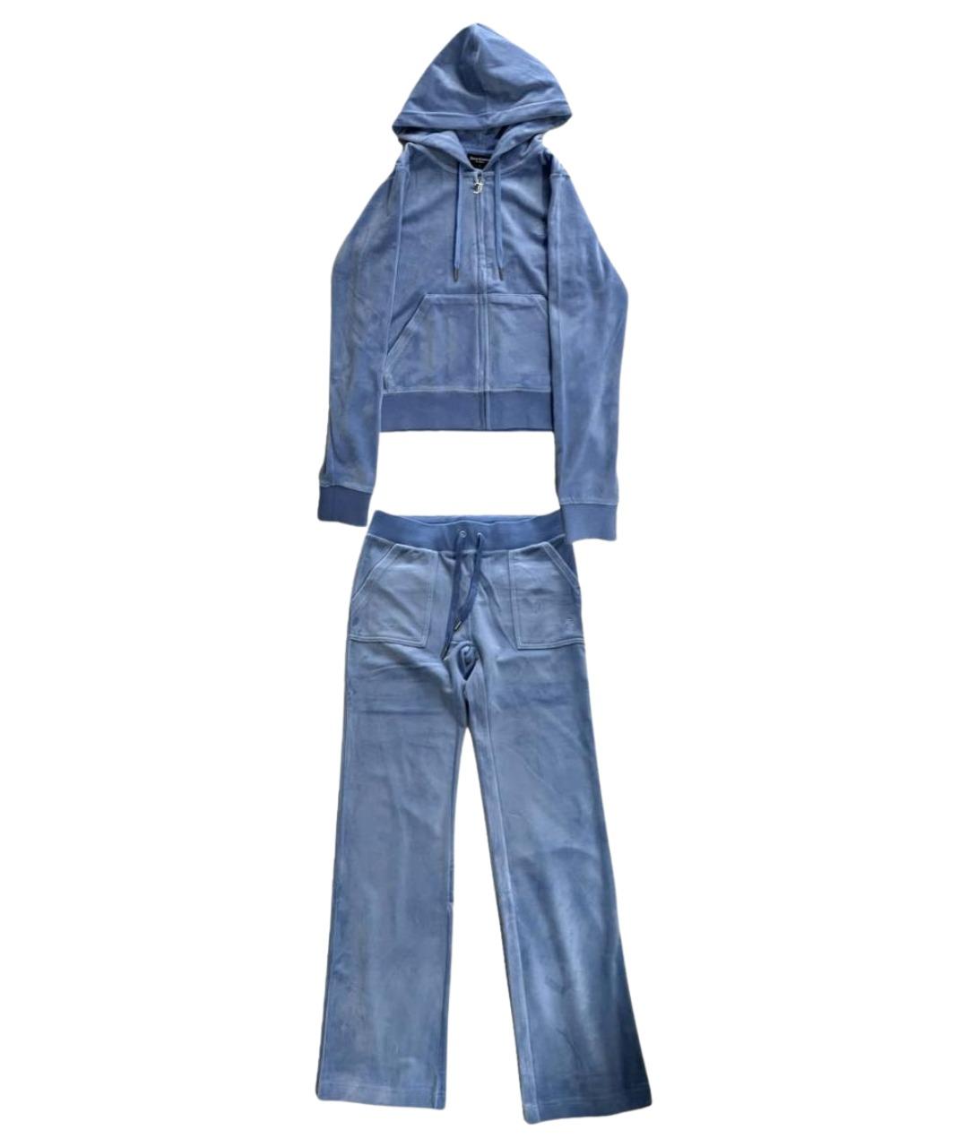JUICY COUTURE Синий велюровый спортивные костюмы, фото 1