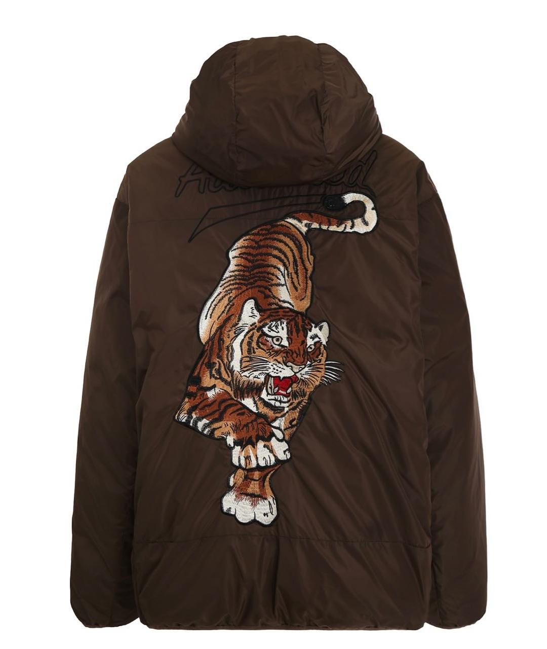 P.A.R.O.S.H. Коричневый полиэстеровый пуховик, фото 4