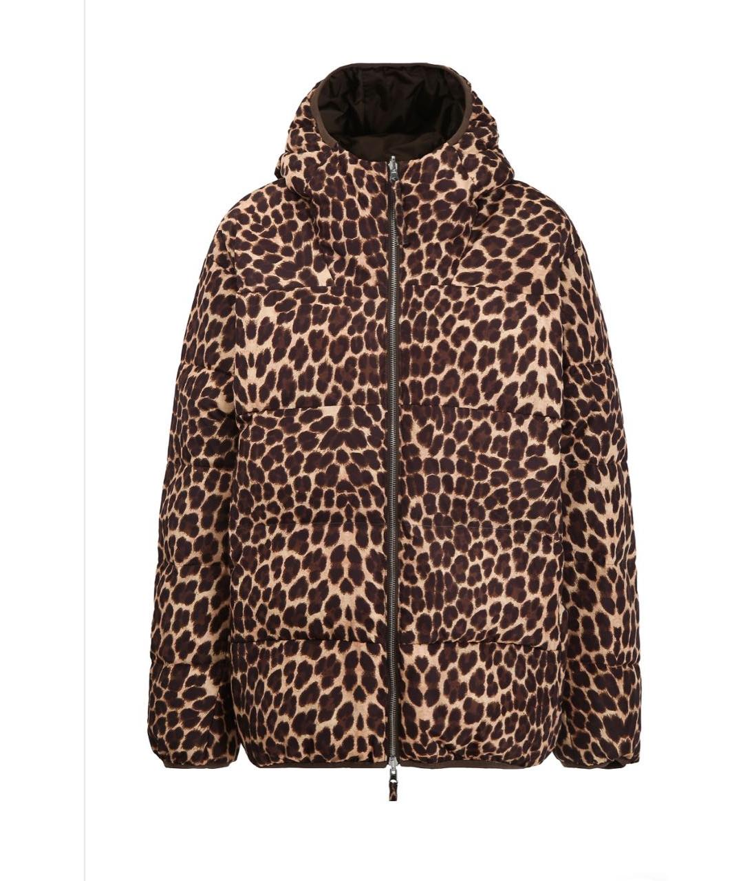 P.A.R.O.S.H. Коричневый полиэстеровый пуховик, фото 5