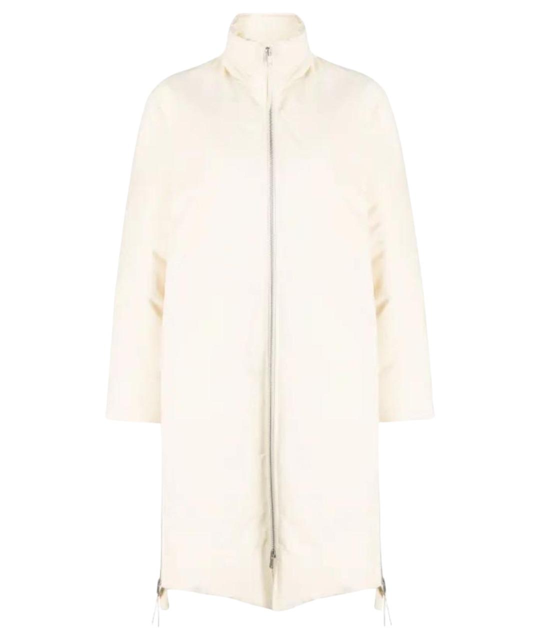 JIL SANDER Бежевый полиэстеровый пуховик, фото 1