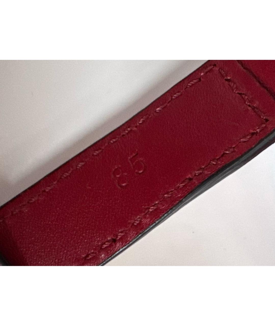 VALENTINO Красная кожаная поясная сумка, фото 8