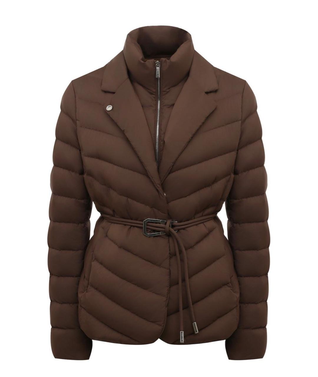 MOORER Коричневая полиамидовая куртка, фото 1