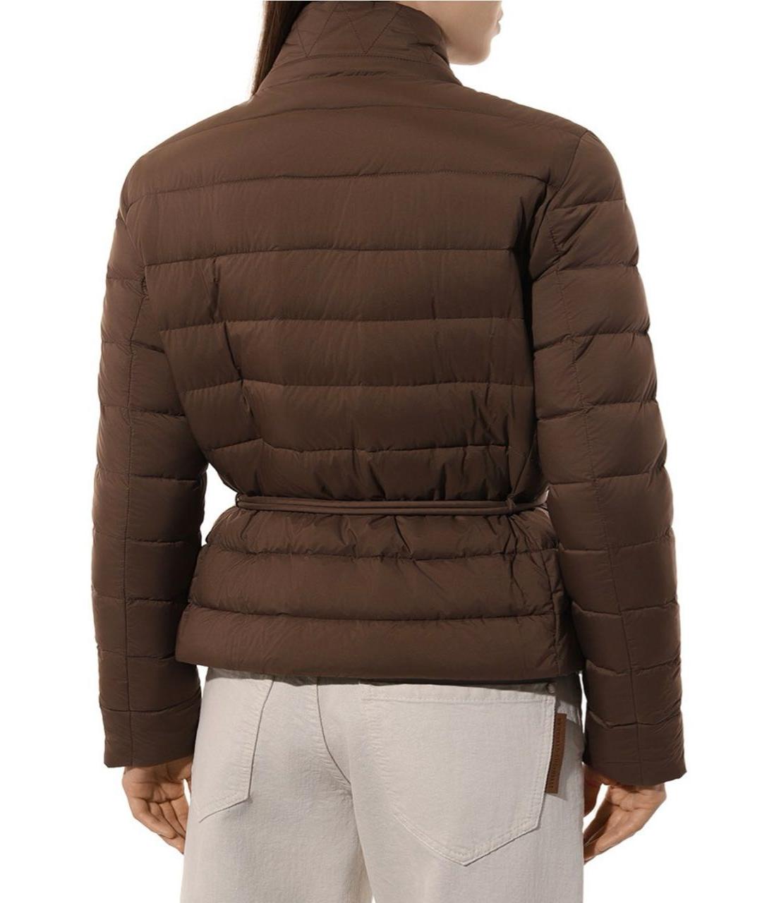 MOORER Коричневая полиамидовая куртка, фото 4