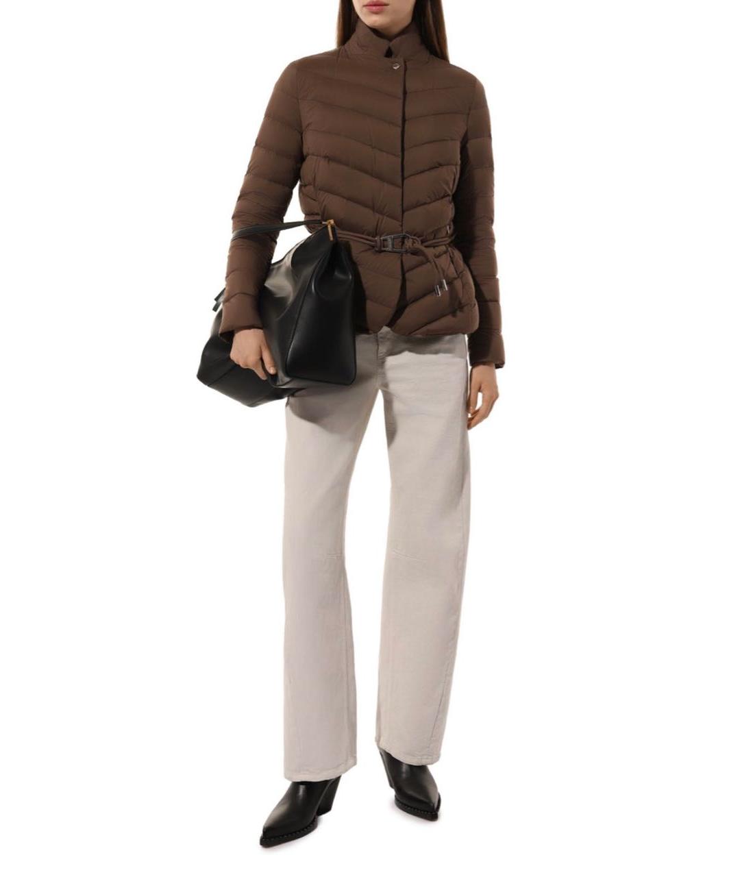 MOORER Коричневая полиамидовая куртка, фото 2