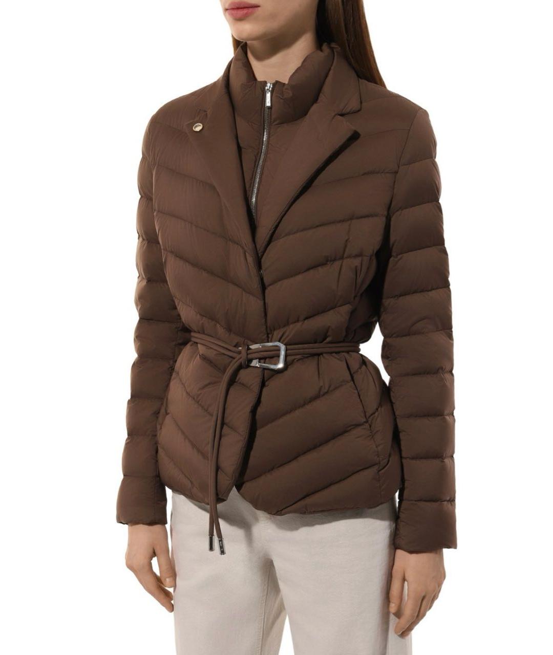 MOORER Коричневая полиамидовая куртка, фото 3