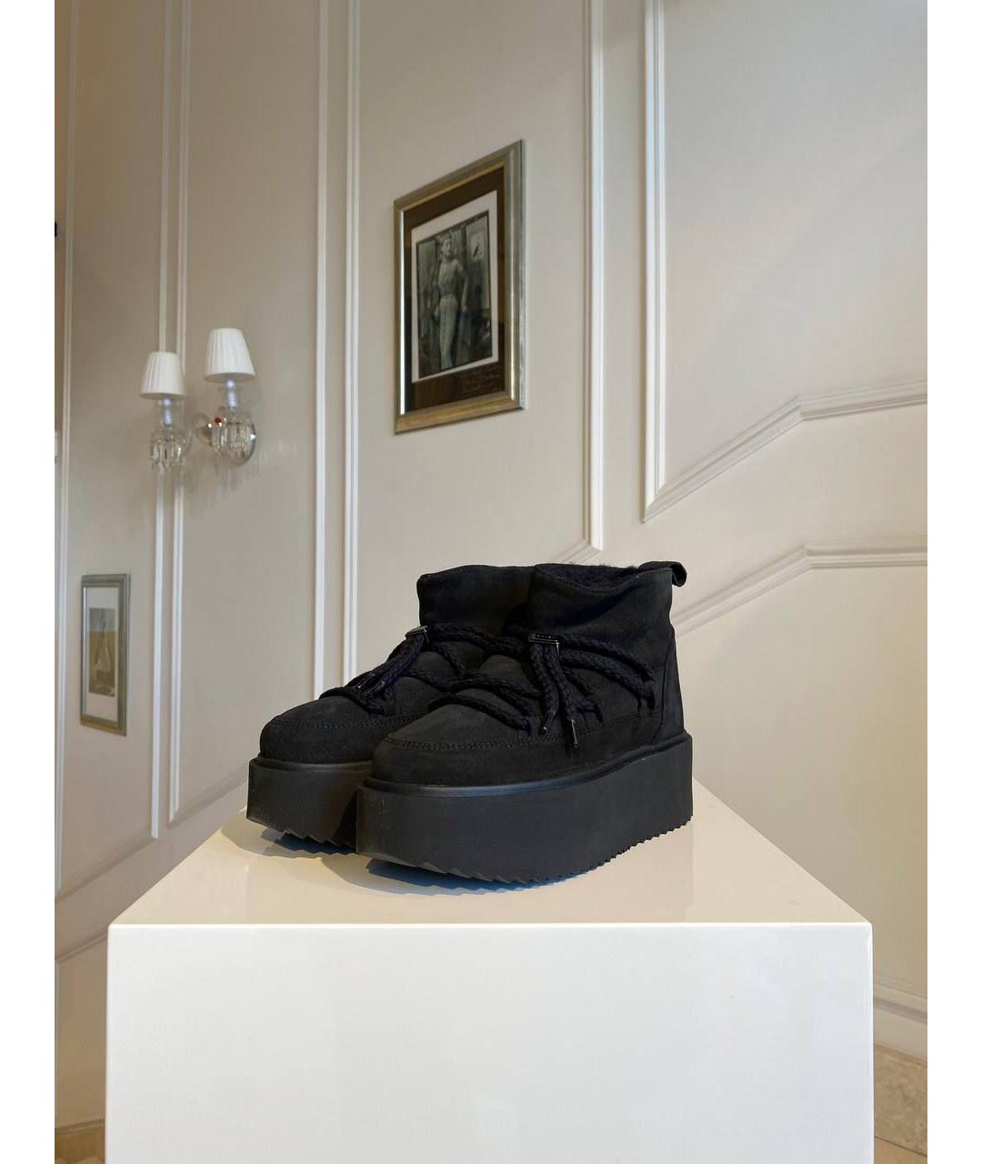 INUIKII Черные нубуковые ботинки, фото 2