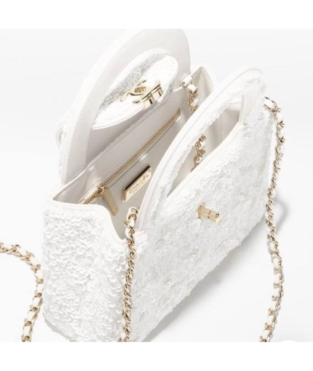 CHANEL Белая сумка через плечо, фото 3